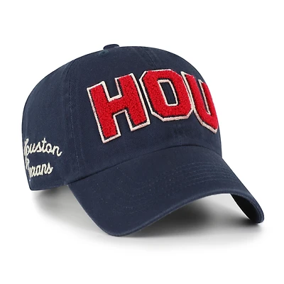 Women's '47  Navy Houston Texans Zoey Clean Up Adjustable Hat