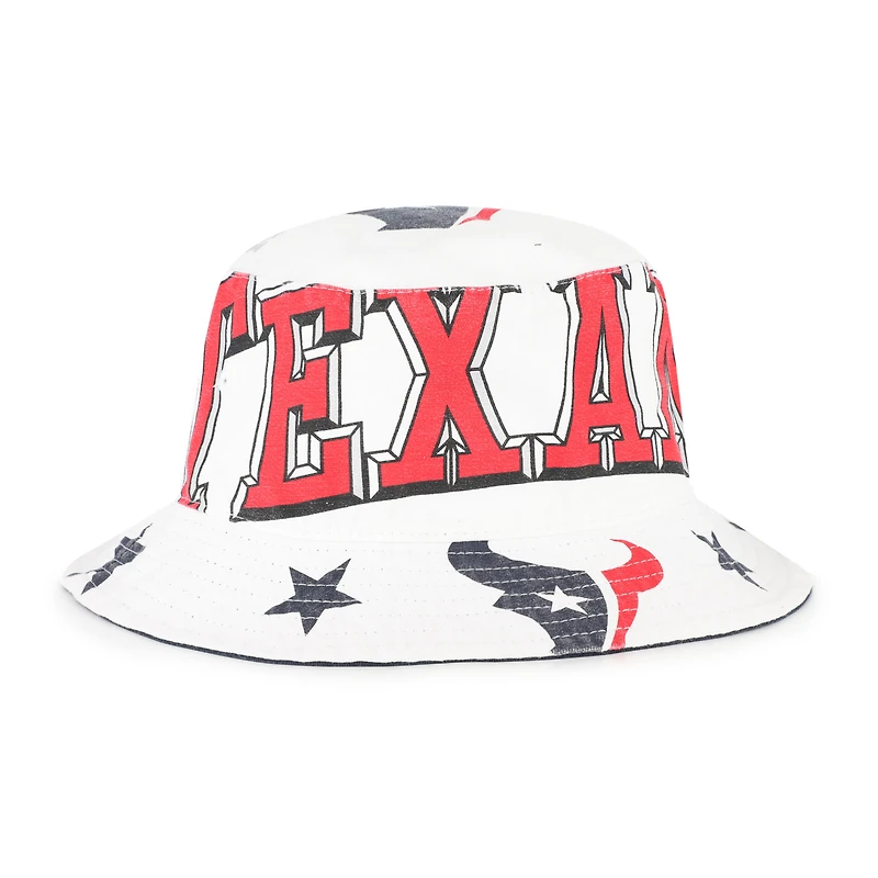 Women's '47  White Houston Texans Energize Bucket Hat