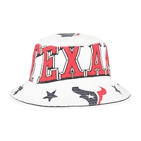Women's '47  White Houston Texans Energize Bucket Hat