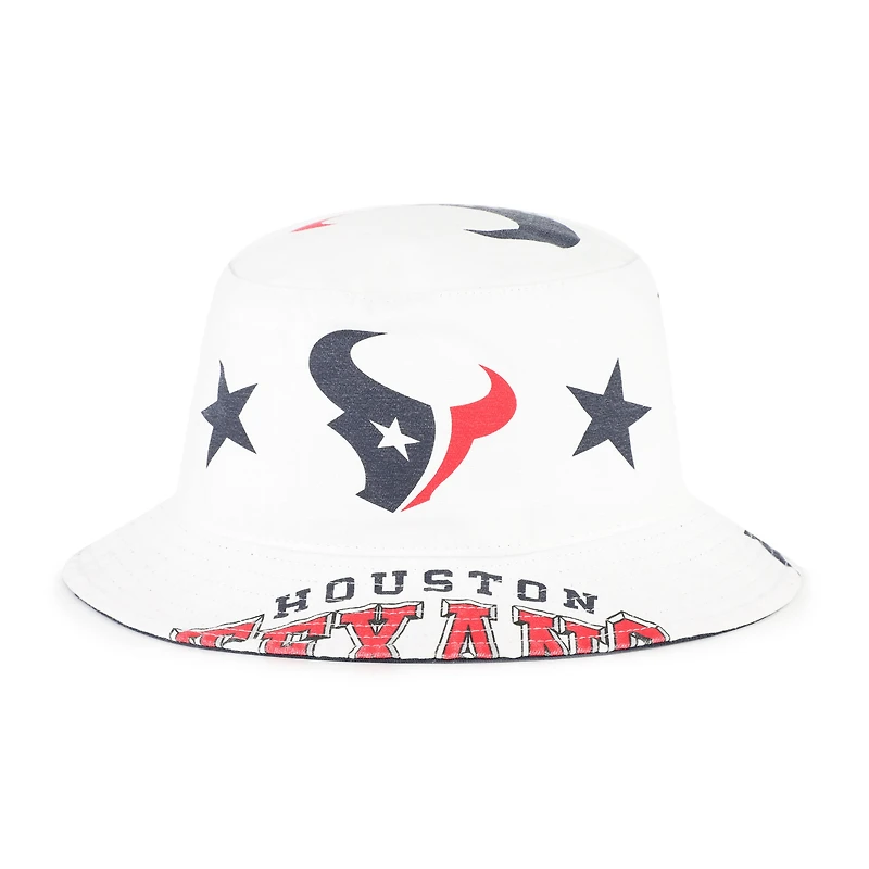 Women's '47  White Houston Texans Energize Bucket Hat