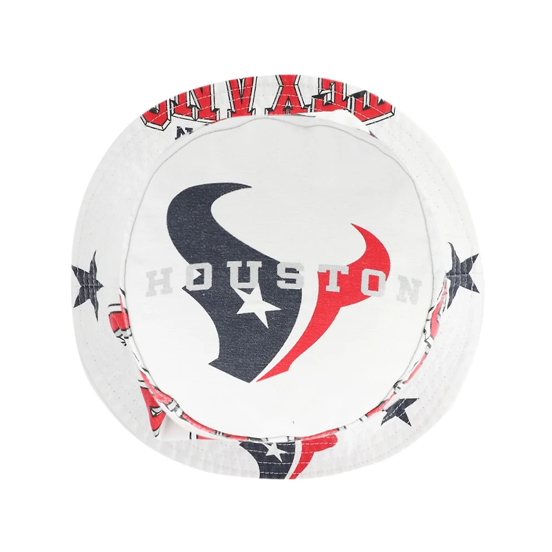 Women's '47  White Houston Texans Energize Bucket Hat