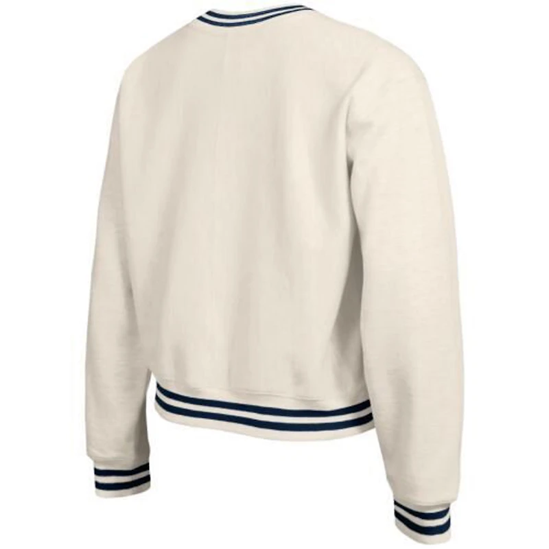 Women's Champion Cream Houston Texans Reverse Weave Fleece Sweatshirt