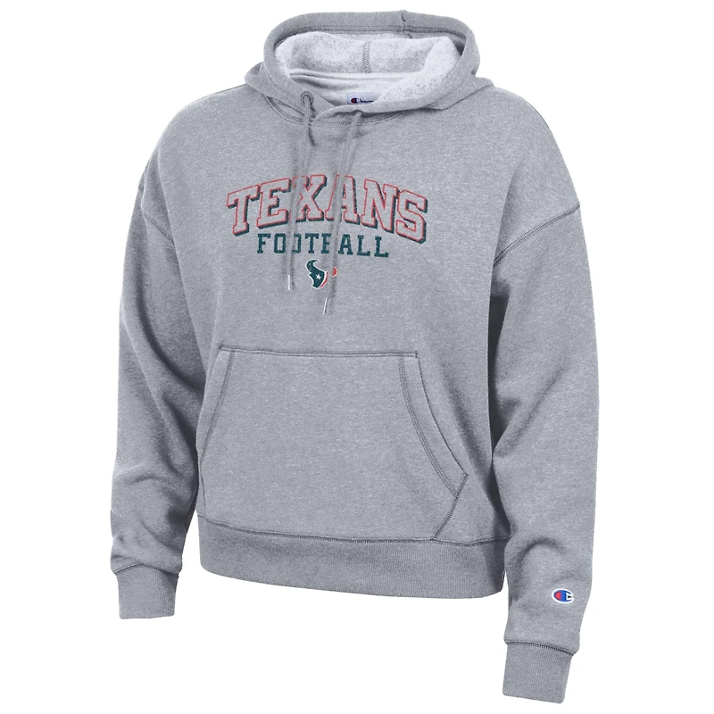 Sweat à capuche Champion Tri-Blend gris pour femme, Houston Texans Triumph, de la marque Champion.