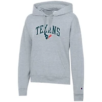 Sweat à capuche Powerblend gris chiné pour femme Championne des Houston Texans