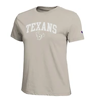 Women's Champion  Light Brown Houston Texans Cocoa Butter T-Shirt