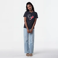 T-shirt Champion pour femmes avec logo des Houston Texans, bleu marine