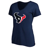 T-shirt à col rond pour femme C.J. Stroud Navy Houston Texans grande taille Fair Catch Name & Number