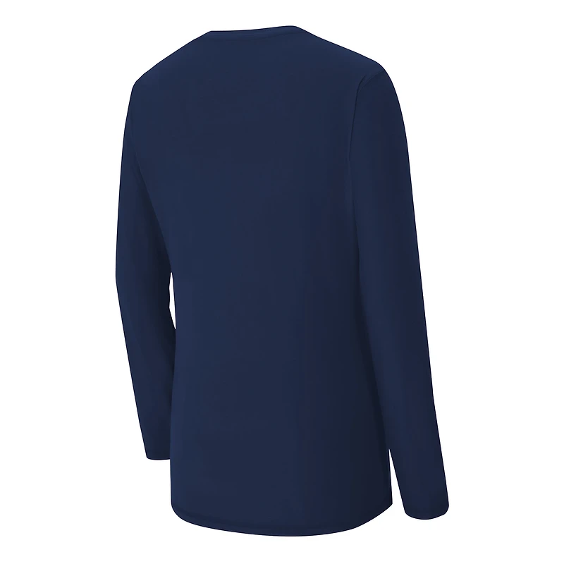 Ensemble de nuit pour femme Concepts Sport Navy Houston Texans Chesnut avec t-shirt à manches longues et pantalon