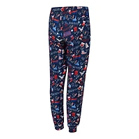 Ensemble de nuit pour femme Concepts Sport Navy Houston Texans Chesnut avec t-shirt à manches longues et pantalon