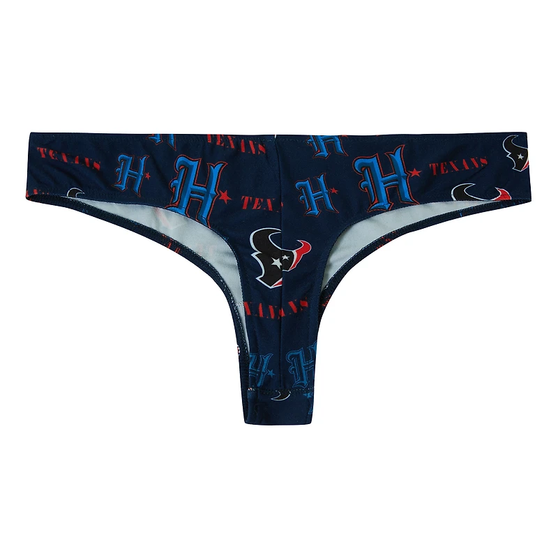 String Concepts Sport Navy à imprimé mosaïque des Houston Texans pour femme