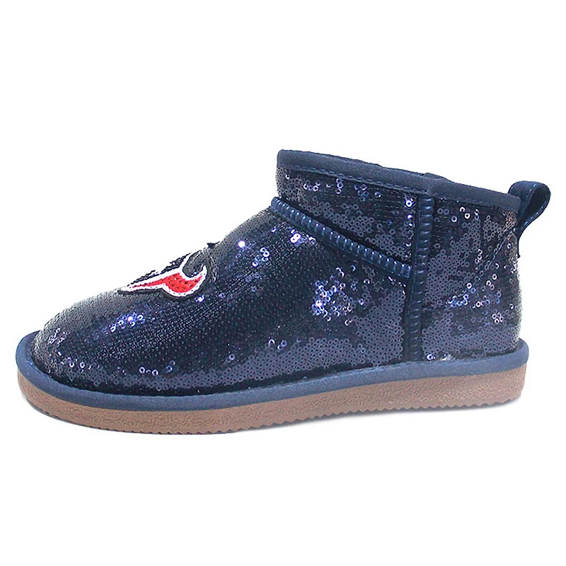 Women's Cuce  Navy Houston Texans Sequin Ankle Boots
