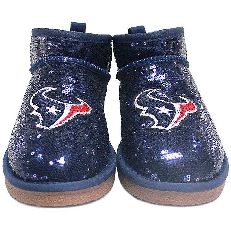 Women's Cuce  Navy Houston Texans Sequin Ankle Boots
