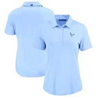Polo écologique recyclé Coastline Epic Comfort pour femme Cutter & Buck bleu poudre des Houston Texans
