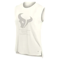 Débardeur Fanatics pour femme, crème, Houston Texans Studio Embrace