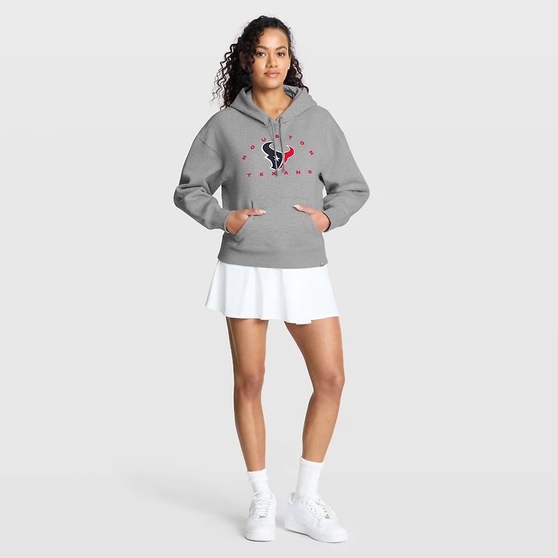Sweat à capuche gris chiné pour femmes Fanatics, receveur éligible des Texans de Houston