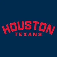 T-shirt à capuche manches longues pour femme Fanatics bleu marine/blanc Houston Texans Backup Option