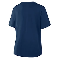 T-shirt Fanatics bleu marine pour femmes, collection Essential Legacy des Houston Texans