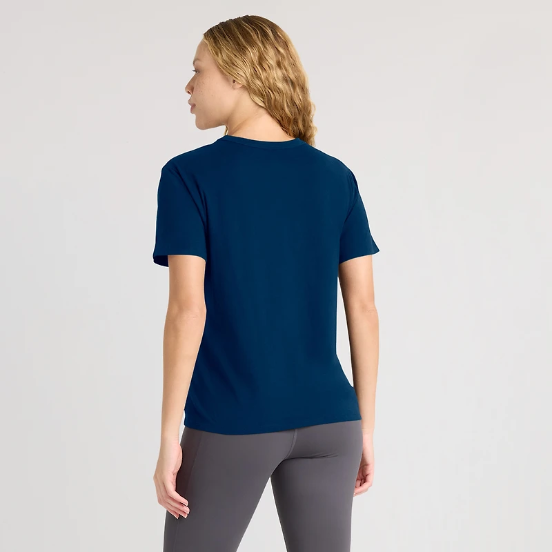 T-shirt Fanatics bleu marine pour femmes, collection Essential Legacy des Houston Texans