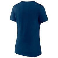 Women's Fanatics Navy Houston Texans Slogan V-Neck T-Shirt