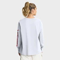 Women's Fanatics White Houston Texans Hometown Legacy Long Sleeve T-Shirt