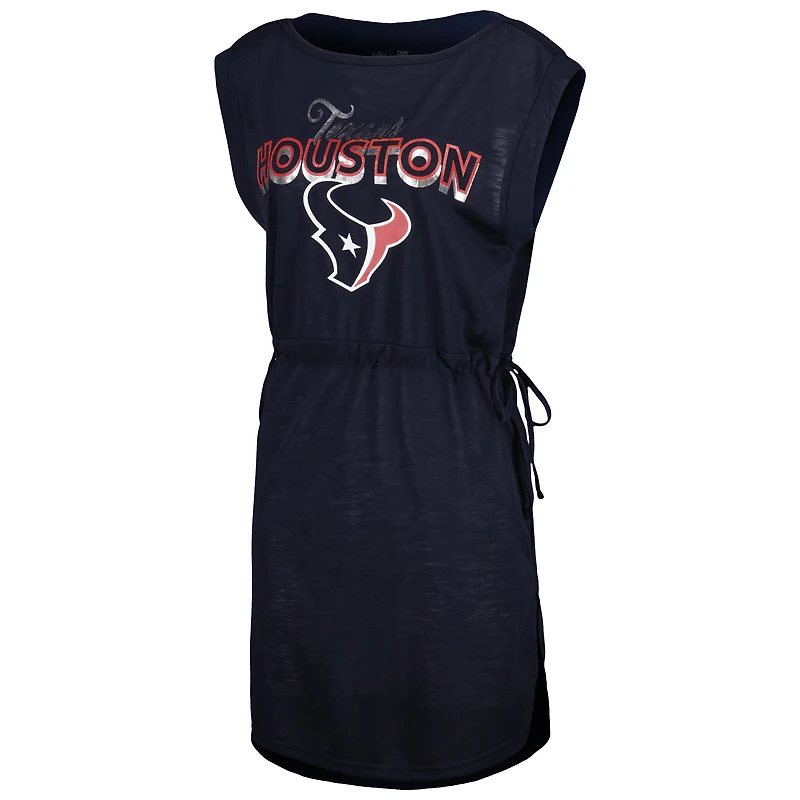 G-III 4Her pour femme par Carl Banks Navy Houston Texans G.O.A.T. Couverture de maillot bain