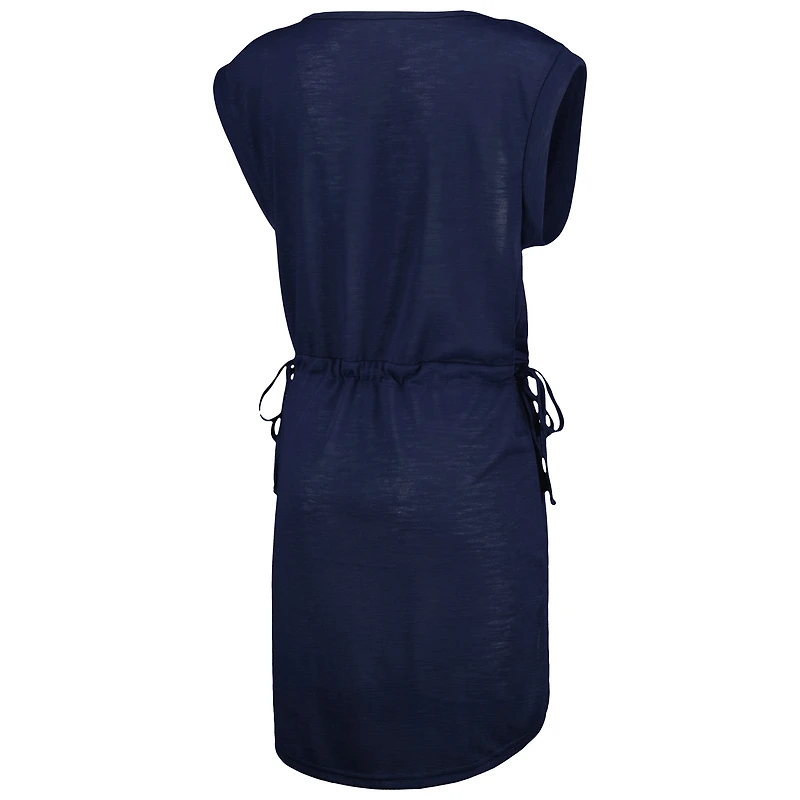 Women's G-III 4Her by Carl Banks Navy Houston Texans G.O.A.T. Swimsuit Cover-Up