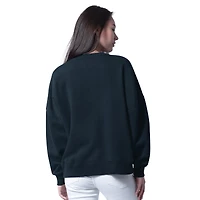 Sweat-shirt surdimensionné bleu marine G-III 4Her par Carl Banks pour femme, motif Houston Texans