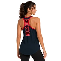 Women's G-III 4Her by Carl Banks Navy Houston Texans Tater II Racerback Tank Top