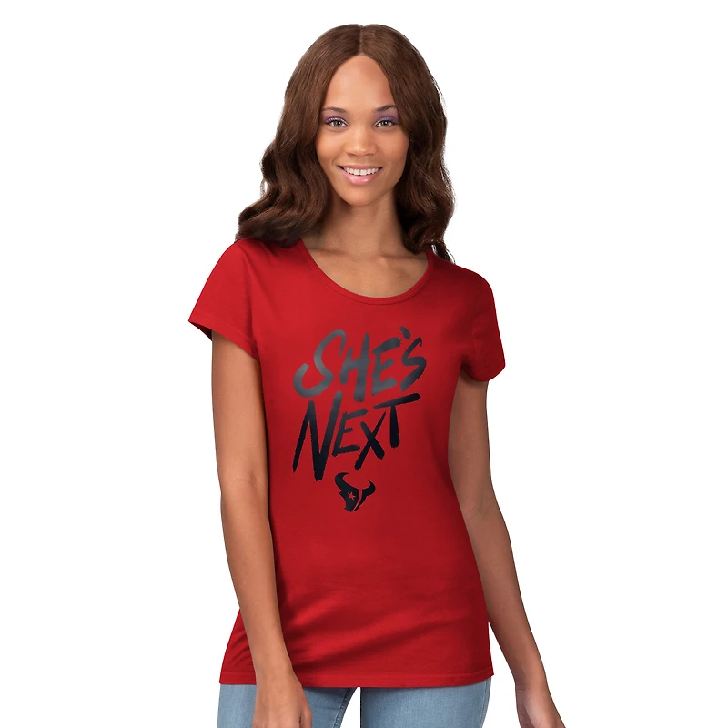 Women's G-III 4Her by Carl Banks Houston Texans She's Next Endzone T-Shirt