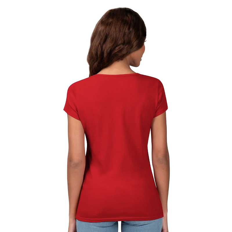 Women's G-III 4Her by Carl Banks Red Houston Texans She's Next Endzone T-Shirt