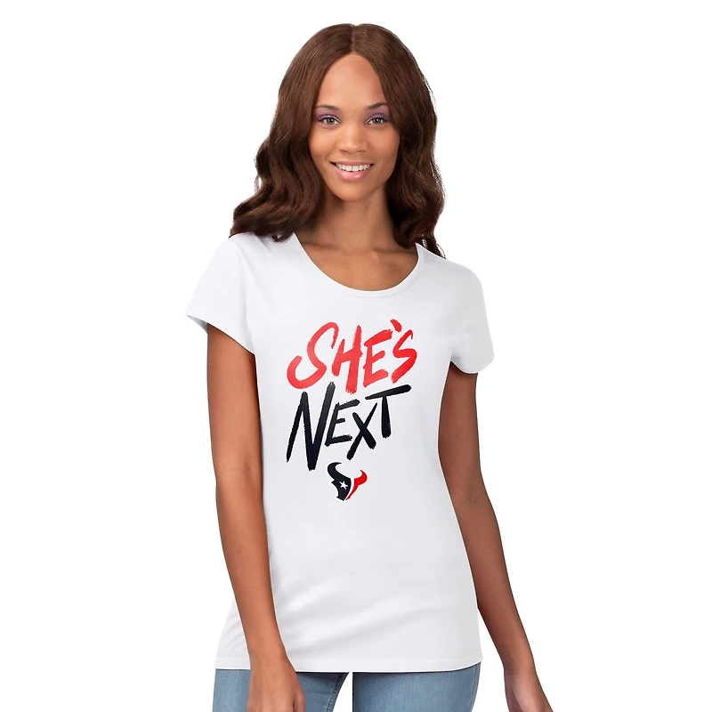 Women's G-III 4Her by Carl Banks Houston Texans She's Next Endzone T-Shirt