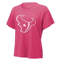 T-shirt Majestic Threads C.J. Stroud rose avec nom et numéro des Houston Texans pour femmes