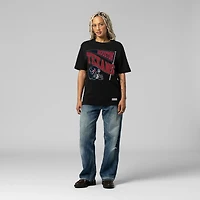 T-shirt noir dynamique pour femme Mitchell & Ness, équipe des Houston Texans