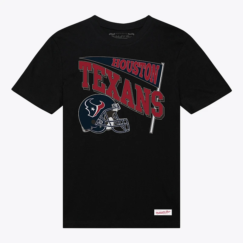 T-shirt noir dynamique pour femme Mitchell & Ness, équipe des Houston Texans