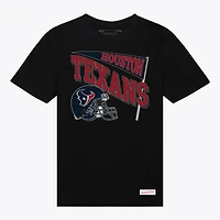 T-shirt noir dynamique pour femme Mitchell & Ness, équipe des Houston Texans