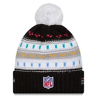 Bonnet à revers et pompon NFL Crucial Catch 2025 des Houston Texans de New Era pour femme