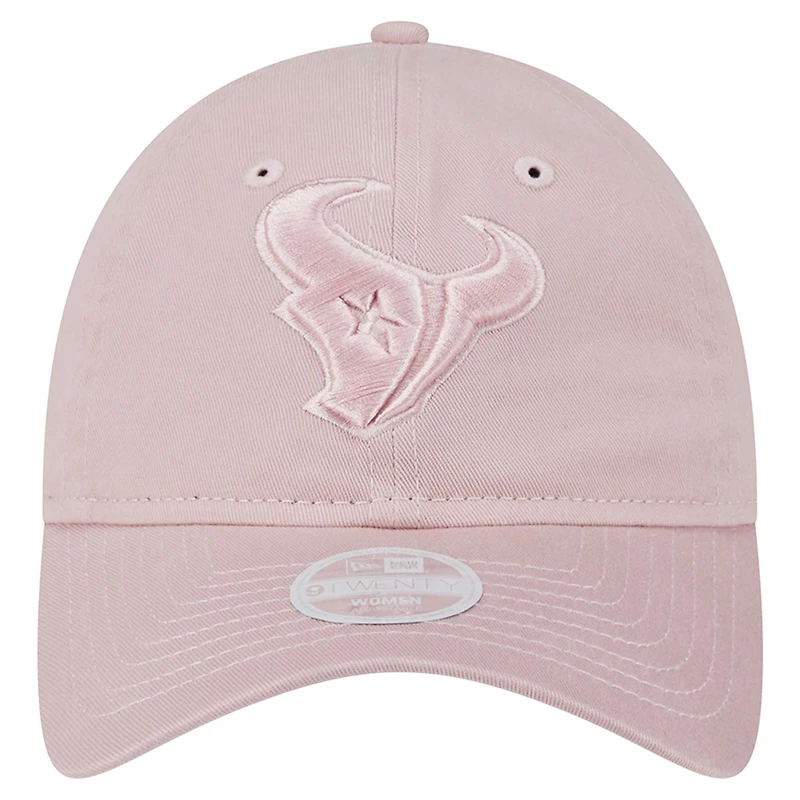 Women's New Era  Light Pink Houston Texans Main 9TWENTY Adjustable Hat Main 9TWENTY Adjustable Hat