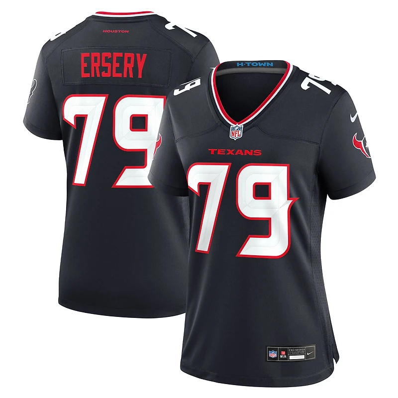 Maillot Nike Aireontae Ersery bleu marine pour femme des Houston Texans