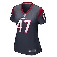 Maillot de match l'équipe des Houston Texans Nike Andrew Beck pour femme, bleu marine