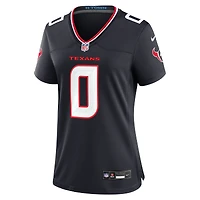 Maillot de match l'équipe des Houston Texans Nike Azeez Al-Shaair pour femme, bleu marine