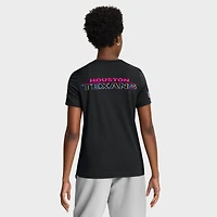 T-shirt Nike noir Houston Texans NFL Crucial Catch Tri-Blend Dri-FIT pour femme