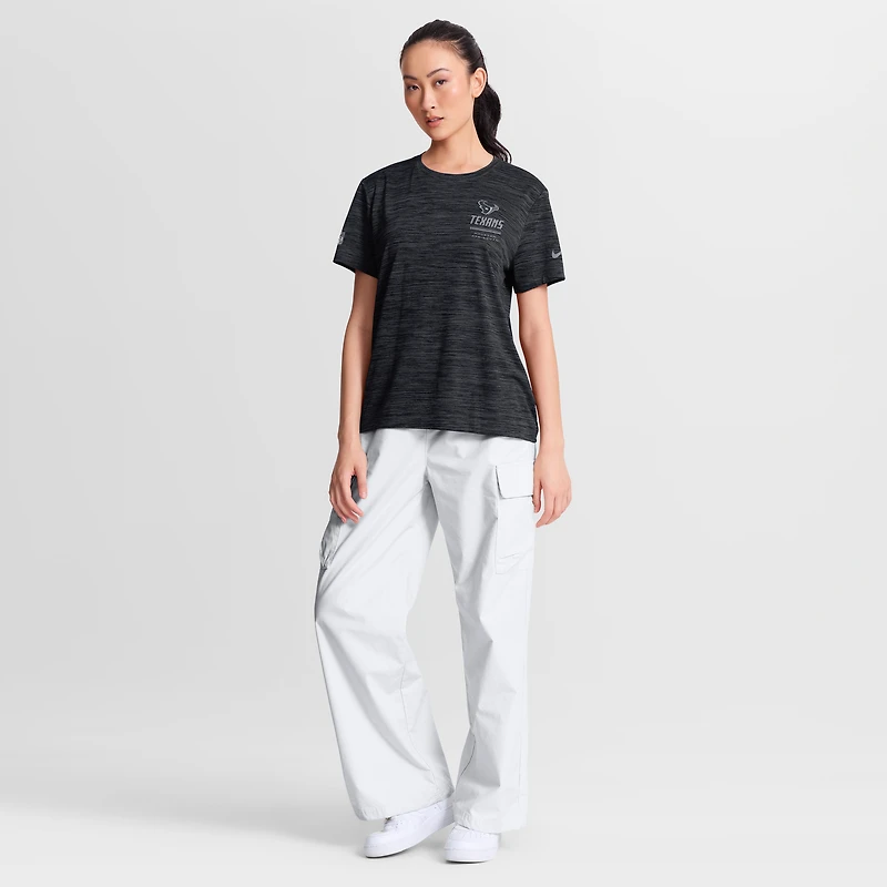 Women's Nike Black Houston Texans Sideline Velocity Dri-FIT T-Shirt