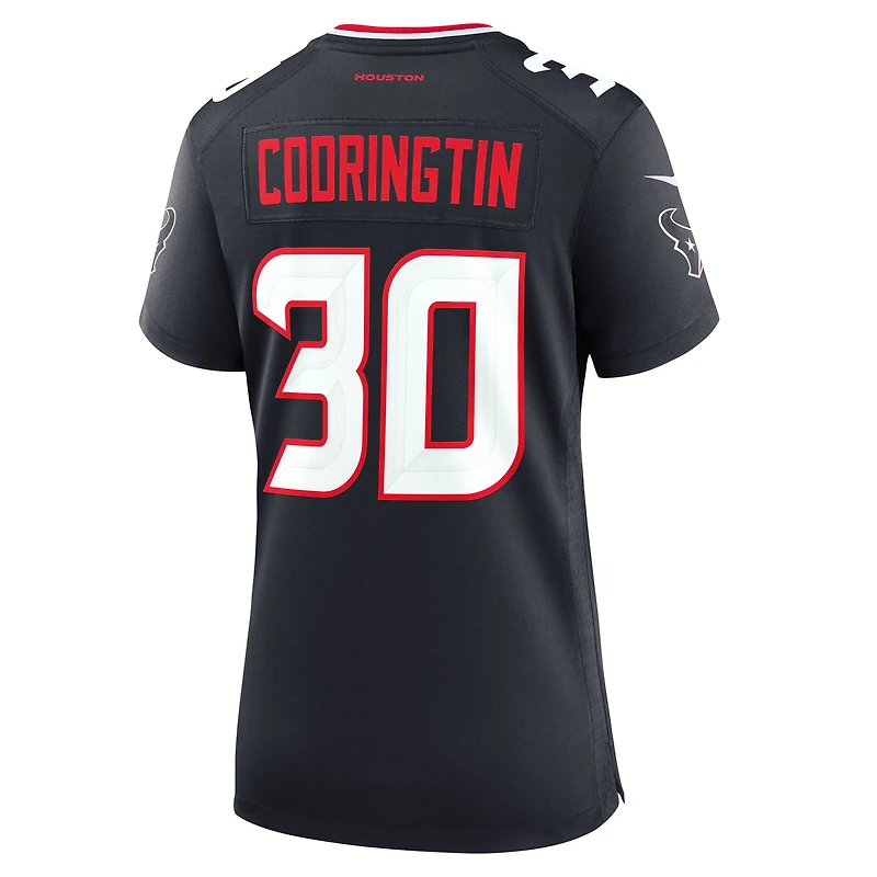 Women's Nike Brandon Codrington  Navy Houston Texans Team Game Jersey