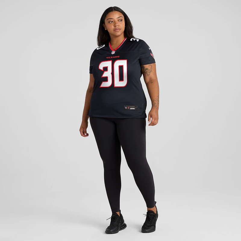 Women's Nike Brandon Codrington  Navy Houston Texans Team Game Jersey