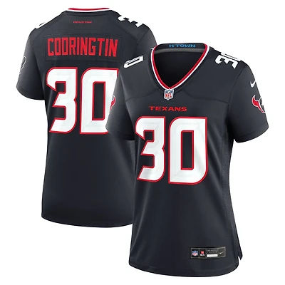 Maillot de match Nike Brandon Codrington bleu marine des Houston Texans pour femmes
