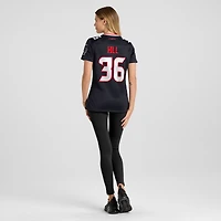 Maillot de match Nike Brandon Hill bleu marine pour femme des Houston Texans