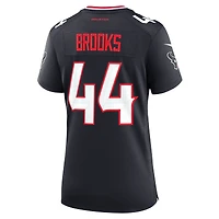 Maillot de match l'équipe Nike British Brooks bleu marine des Houston Texans pour femme