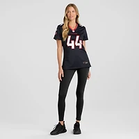 Maillot de match l'équipe Nike British Brooks bleu marine des Houston Texans pour femme