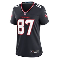Maillot de match l'équipe des Houston Texans Nike Cade Stover pour femme, bleu marine