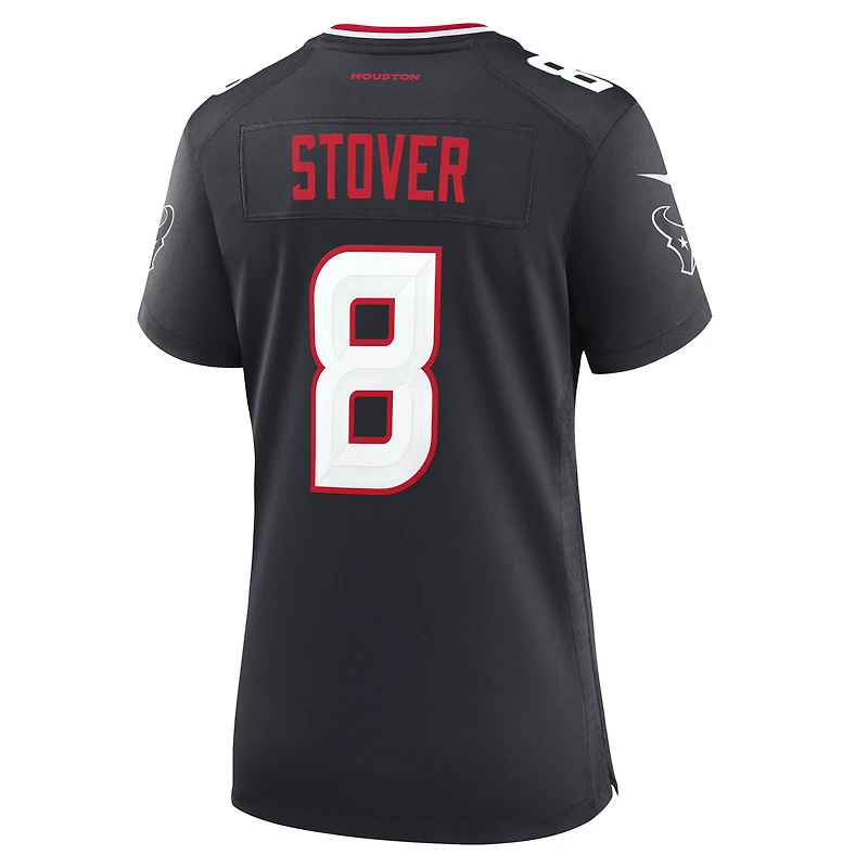 Women's Nike Cade Stover Navy Houston Texans Team Game Jersey
